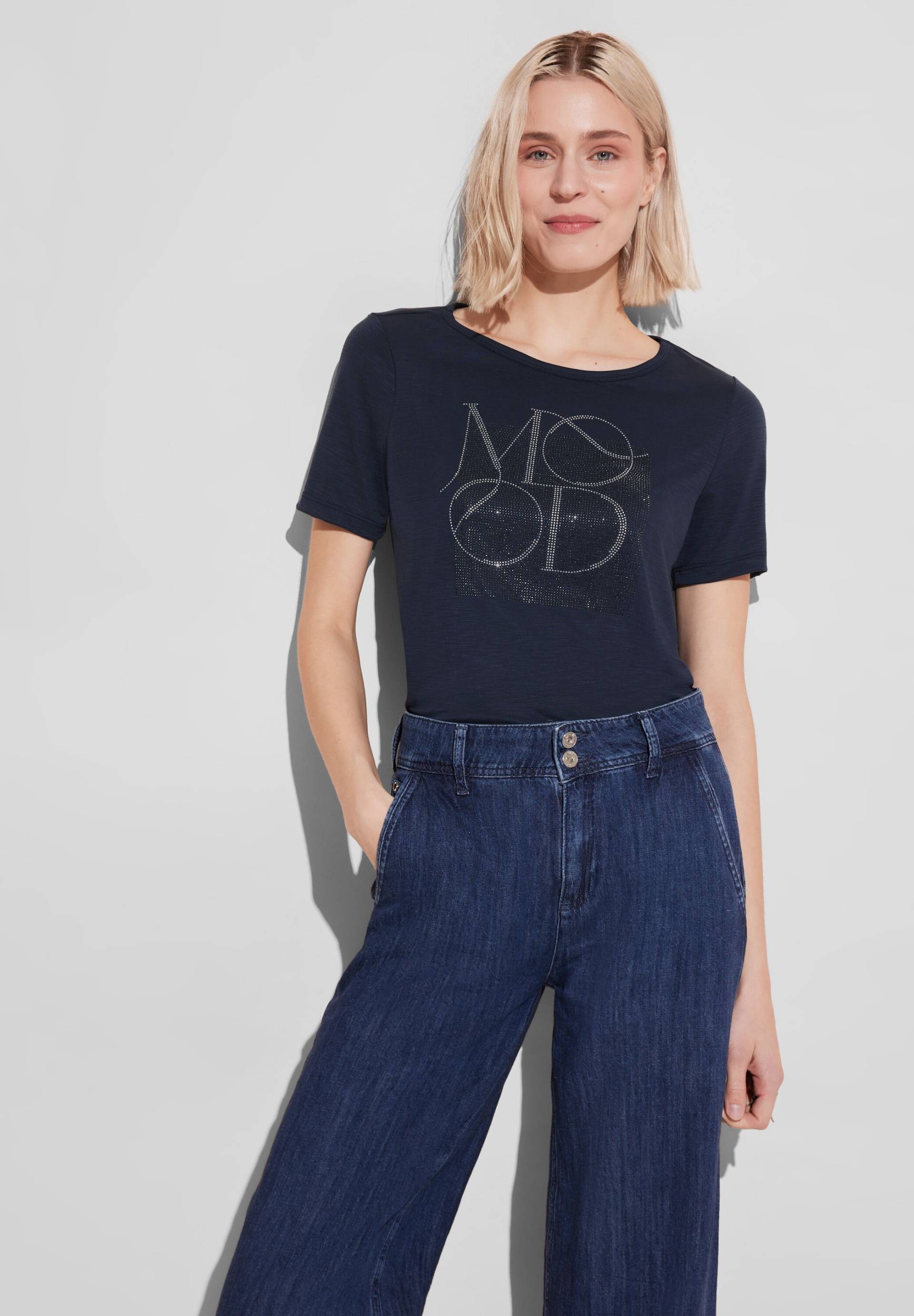 STREET ONE T-Shirt, mit glitzernden Strasssteinen von STREET ONE