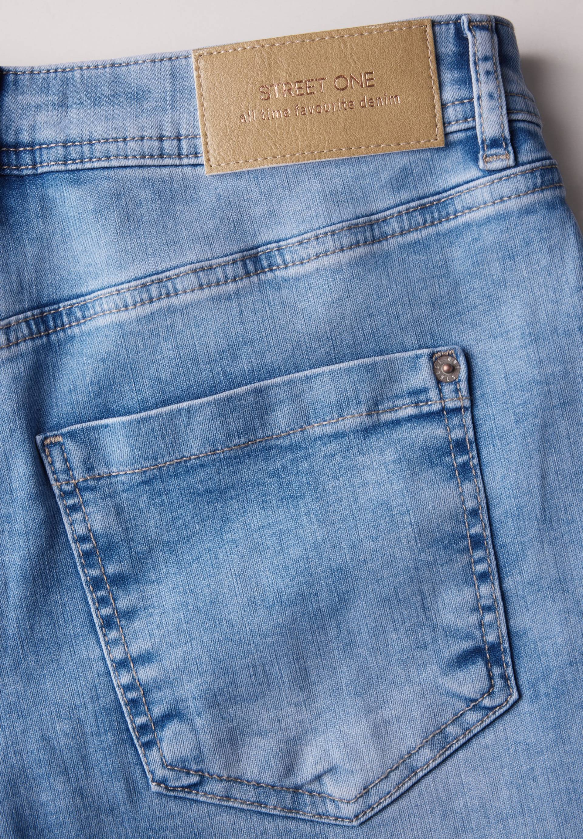 STREET ONE Weite Jeans, mit weitem Beim von STREET ONE