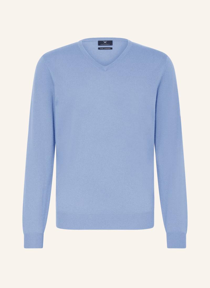 Strokesman's Cashmere-Pullover blau von STROKESMAN'S