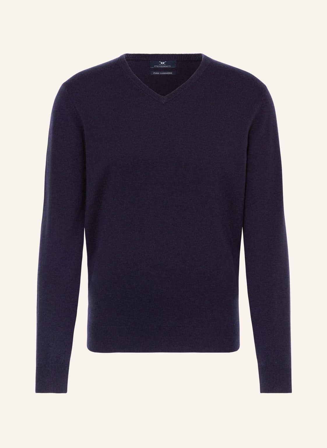 Strokesman's Cashmere-Pullover blau von STROKESMAN'S