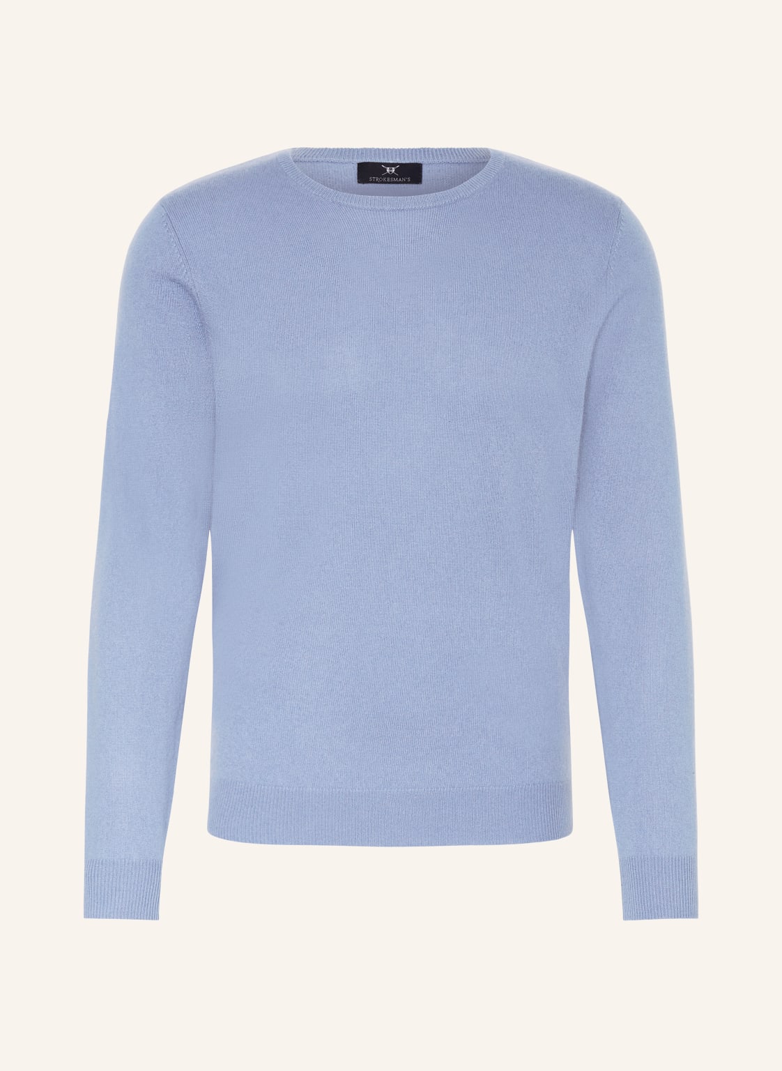 Strokesman's Cashmere-Pullover blau von STROKESMAN'S