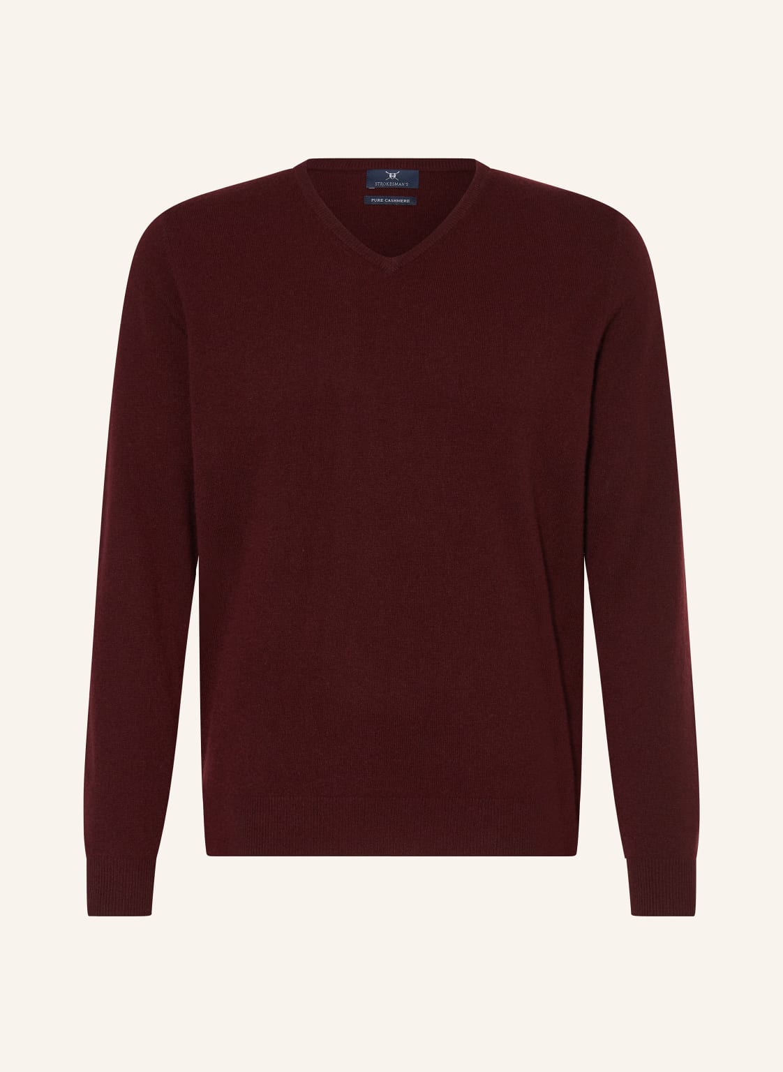 Strokesman's Cashmere-Pullover rot von STROKESMAN'S