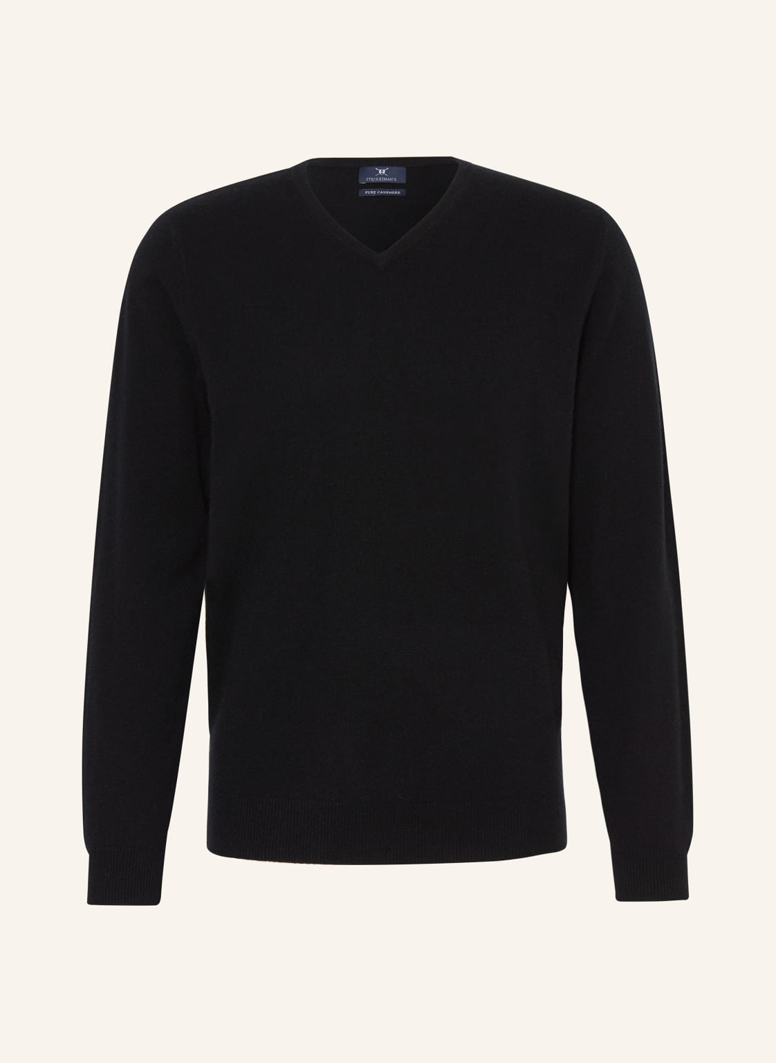 Strokesman's Cashmere-Pullover schwarz von STROKESMAN'S