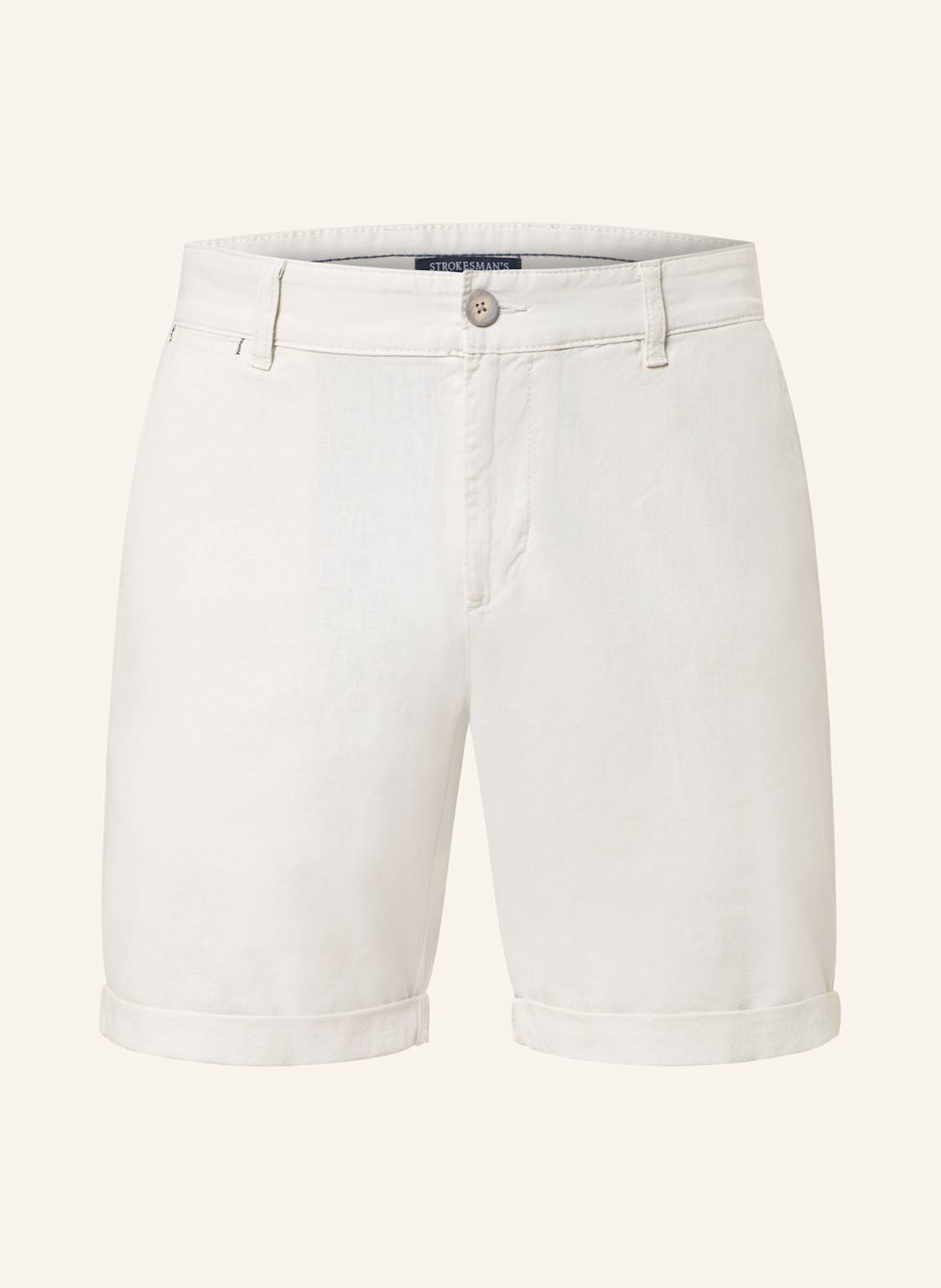 Strokesman's Chinoshorts Slim Fit Mit Leinen beige Strokesman's Chinoshorts Slim Fit Mit Leinen beige von STROKESMAN'S