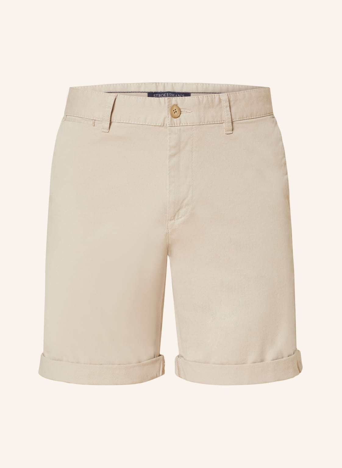 Strokesman's Chinoshorts Slim Fit beige von STROKESMAN'S