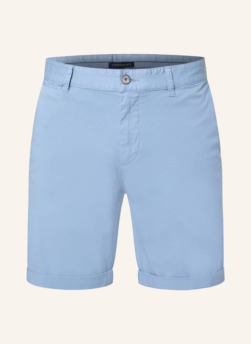 Strokesman's Chinoshorts Slim Fit blau von STROKESMAN'S