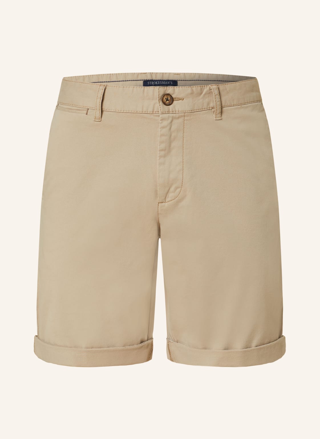 Strokesman's Chinoshorts Slim Fit beige von STROKESMAN'S