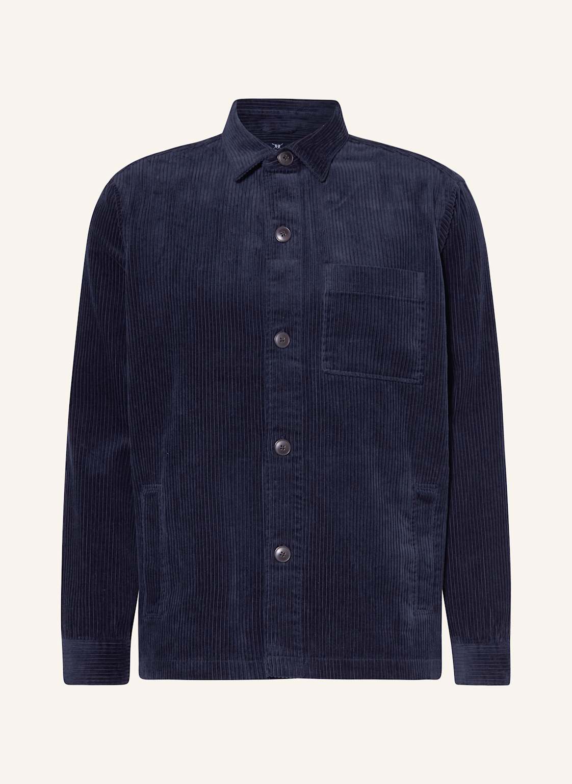 Strokesman's Cord-Overshirt blau von STROKESMAN'S