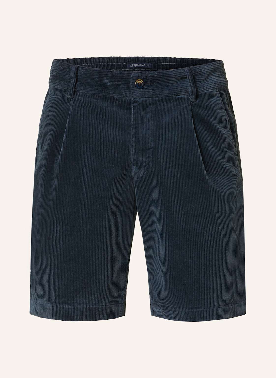 Strokesman's Cordshorts Slim Fit blau von STROKESMAN'S