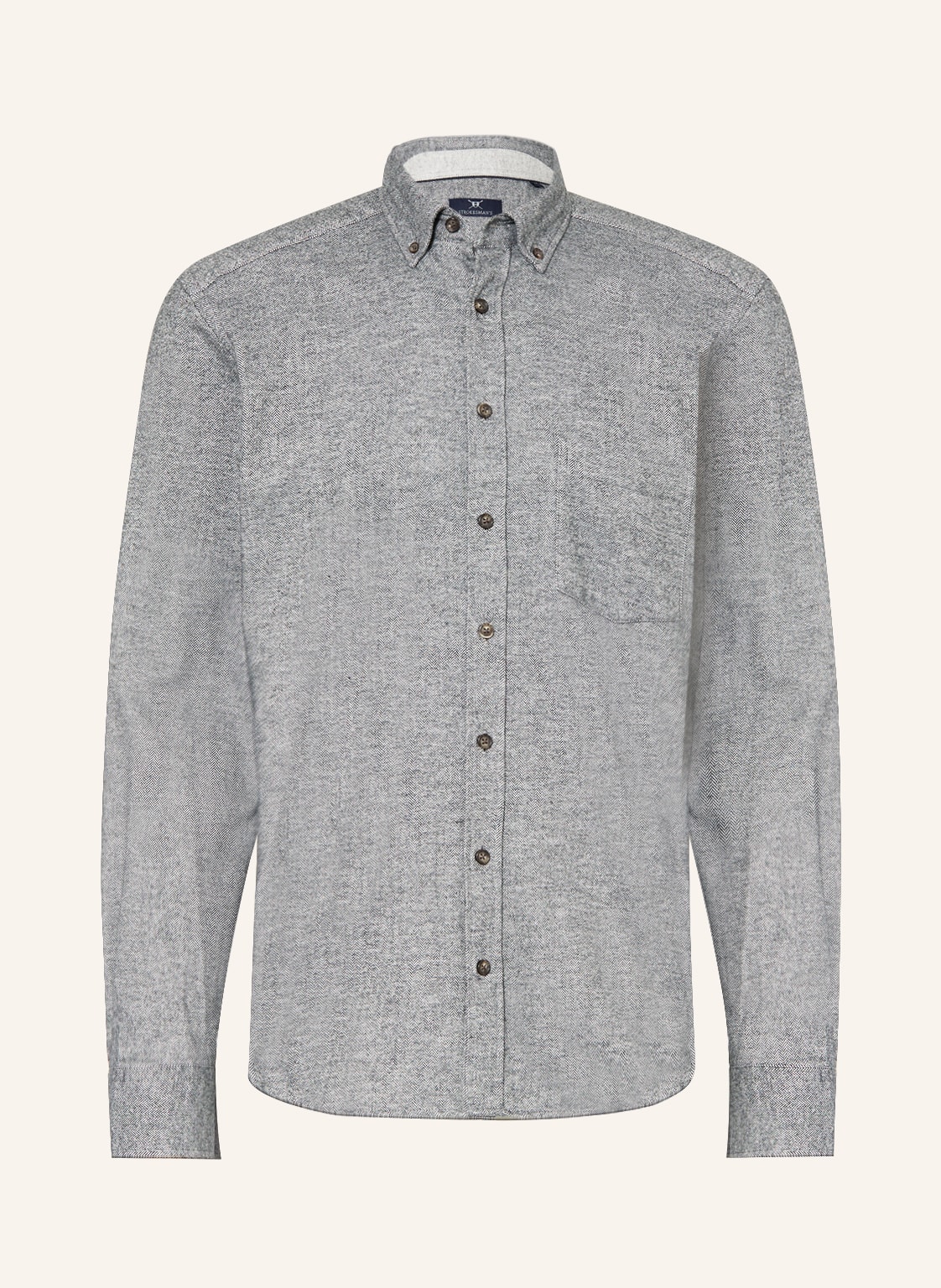 Strokesman's Flanellhemd Regular Fit grau Strokesman's Flanellhemd Regular Fit grau von STROKESMAN'S