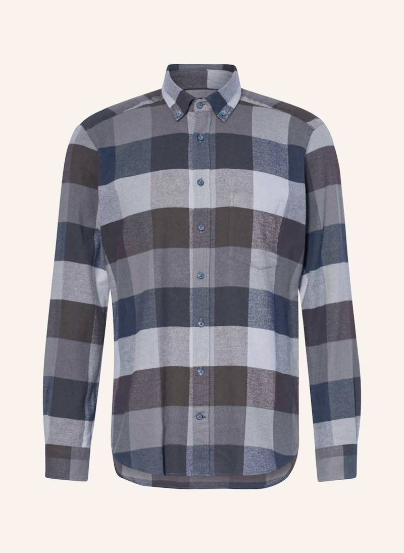 Strokesman's Flanellhemd Regular Fit grau von STROKESMAN'S