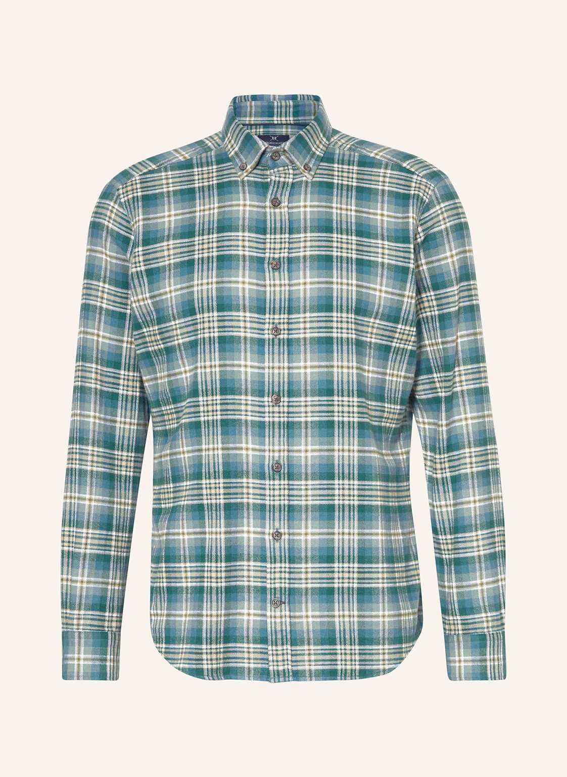 Strokesman's Flanellhemd Regular Fit gruen von STROKESMAN'S