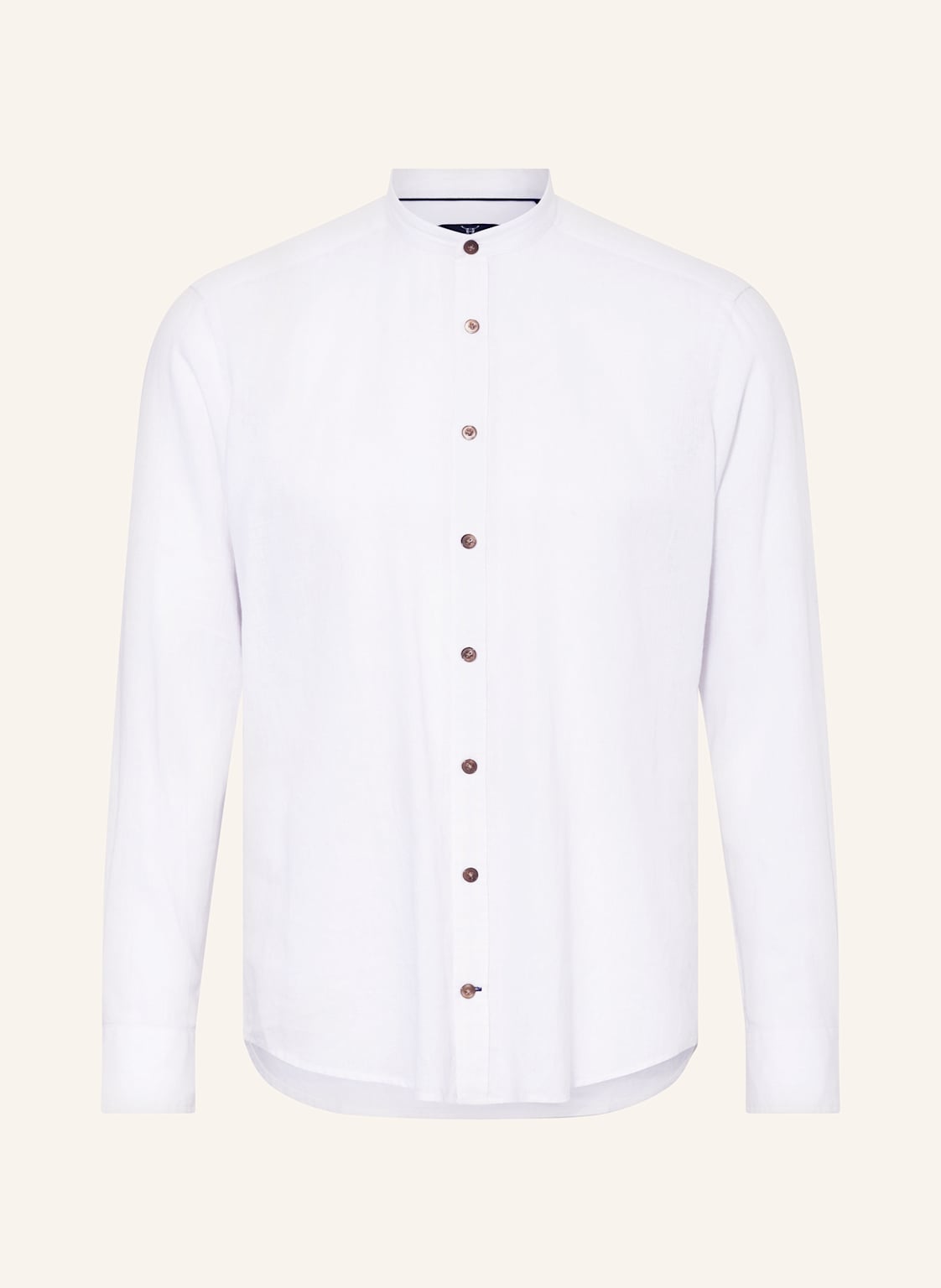 Strokesman's Hemd Modern Fit Mit Stehkragen Und Mit Leinen weiss Strokesman's Hemd Modern Fit Mit Stehkragen Und Mit Leinen weiss von STROKESMAN'S