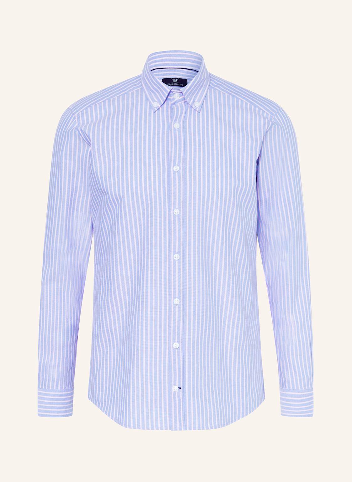 Strokesman's Oxfordhemd Modern Fit blau von STROKESMAN'S