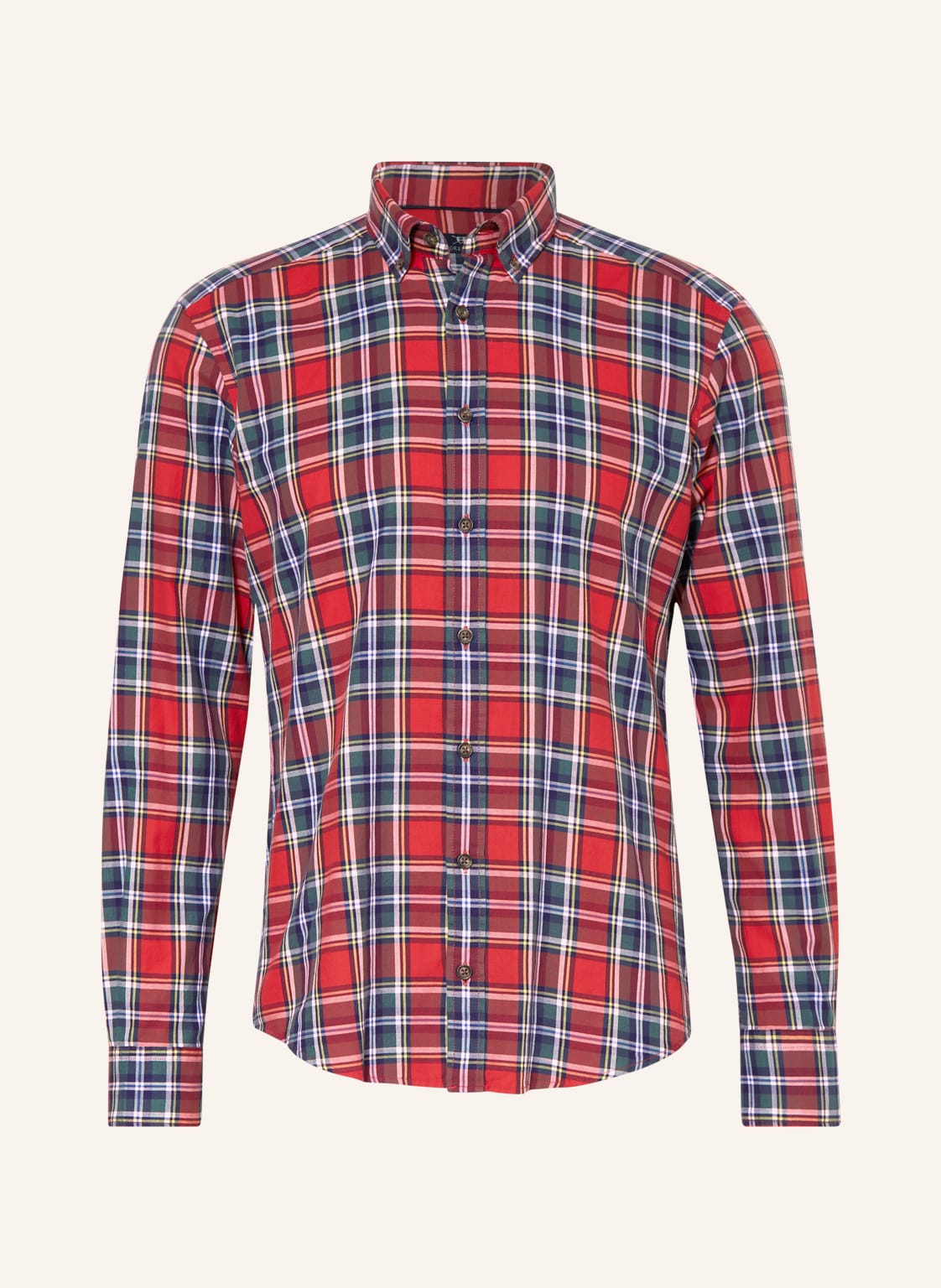 Strokesman's Hemd Slim Fit rot von STROKESMAN'S