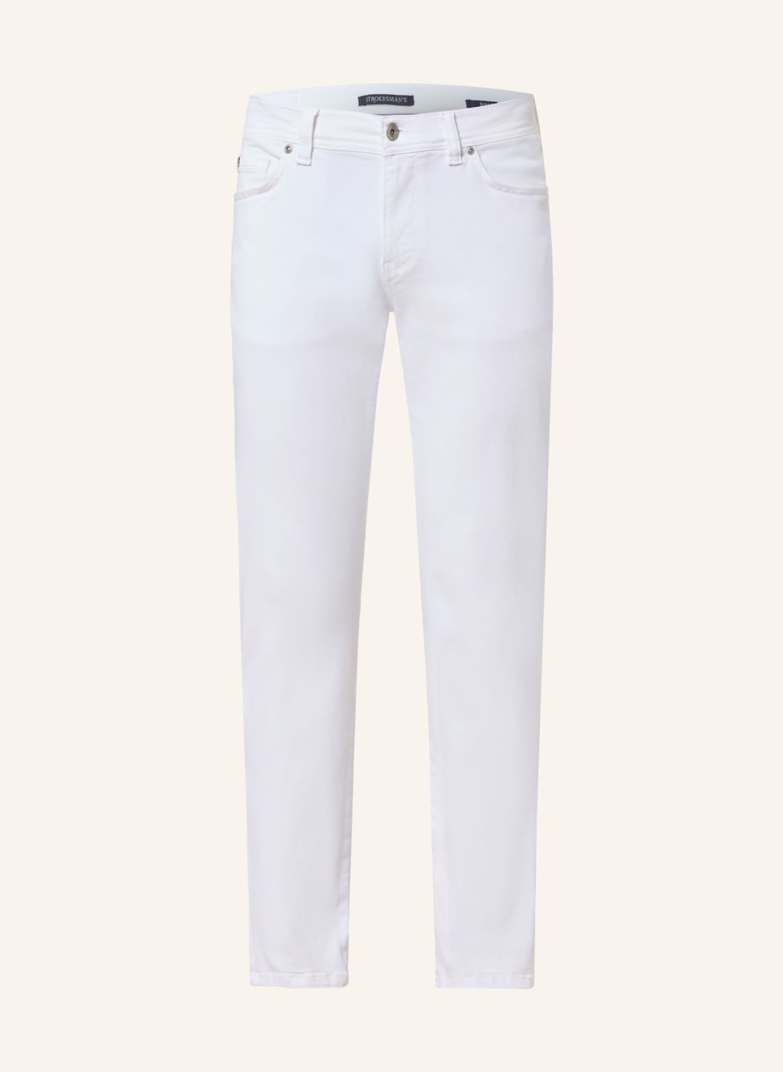 Strokesman's Jeans Slim Fit weiss von STROKESMAN'S