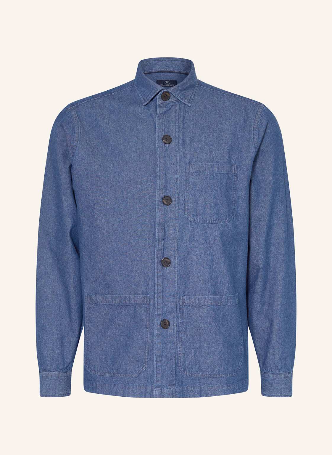 Strokesman's Overshirt In Jeansoptik blau von STROKESMAN'S