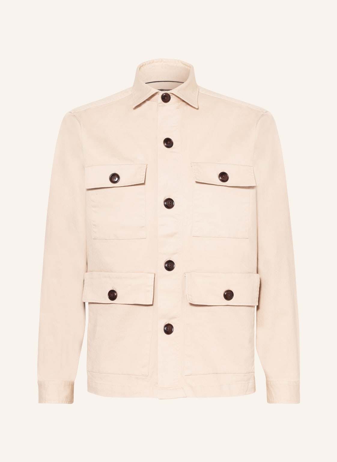 Strokesman's Overshirt beige von STROKESMAN'S