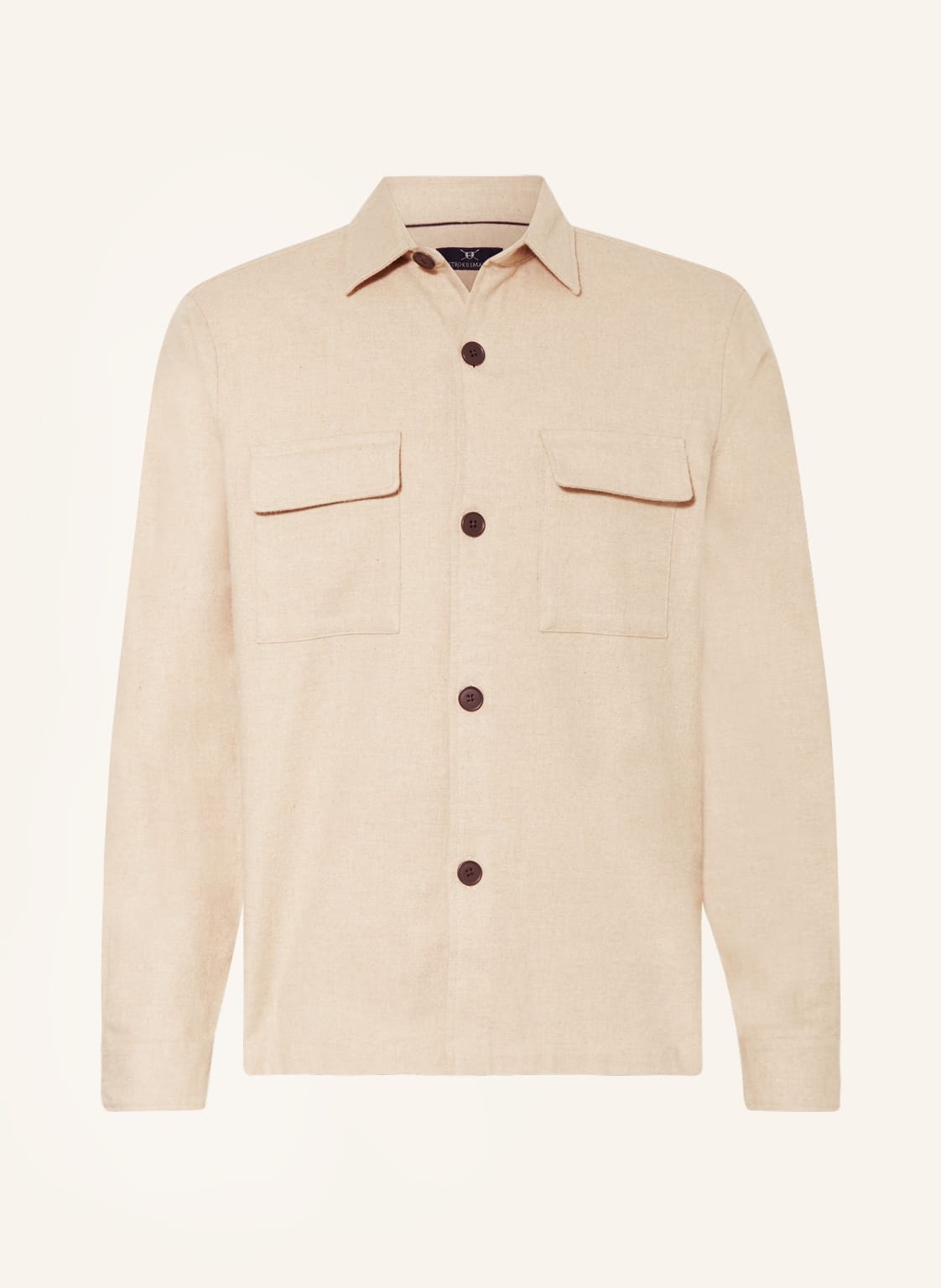 Strokesman's Overshirt beige von STROKESMAN'S