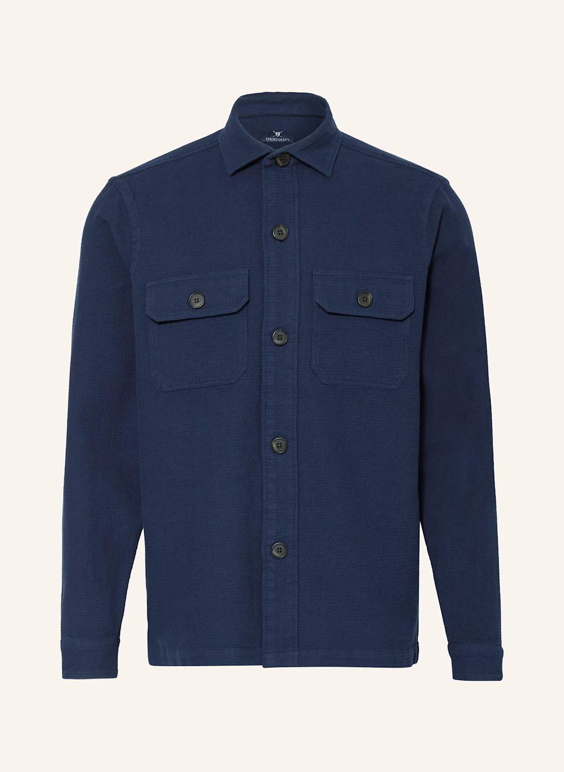 Strokesman's Overshirt blau von STROKESMAN'S