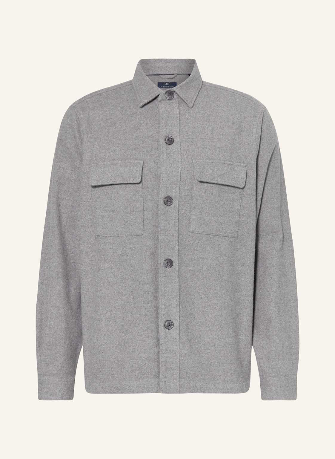 Strokesman's Overshirt grau von STROKESMAN'S