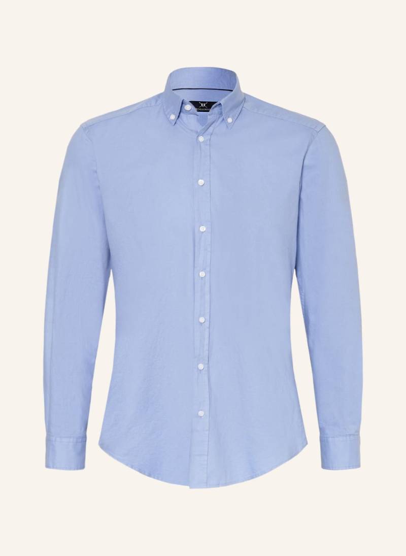 Strokesman's Oxfordhemd Modern Fit blau von STROKESMAN'S