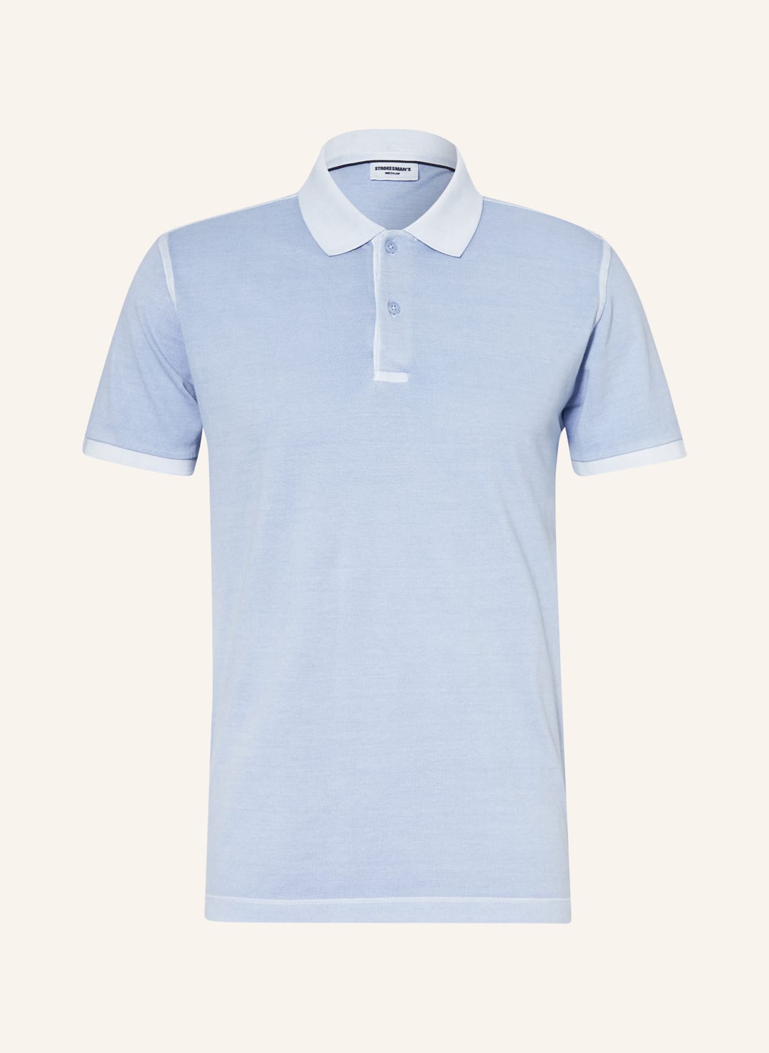 Strokesman's Piqué-Poloshirt blau von STROKESMAN'S