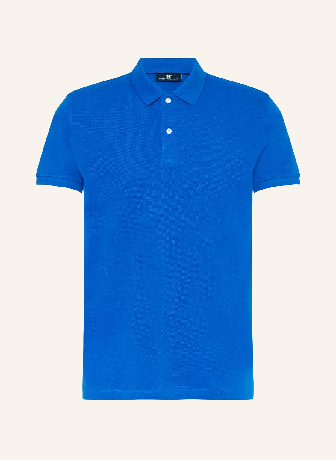 Strokesman's Piqué-Poloshirt blau von STROKESMAN'S