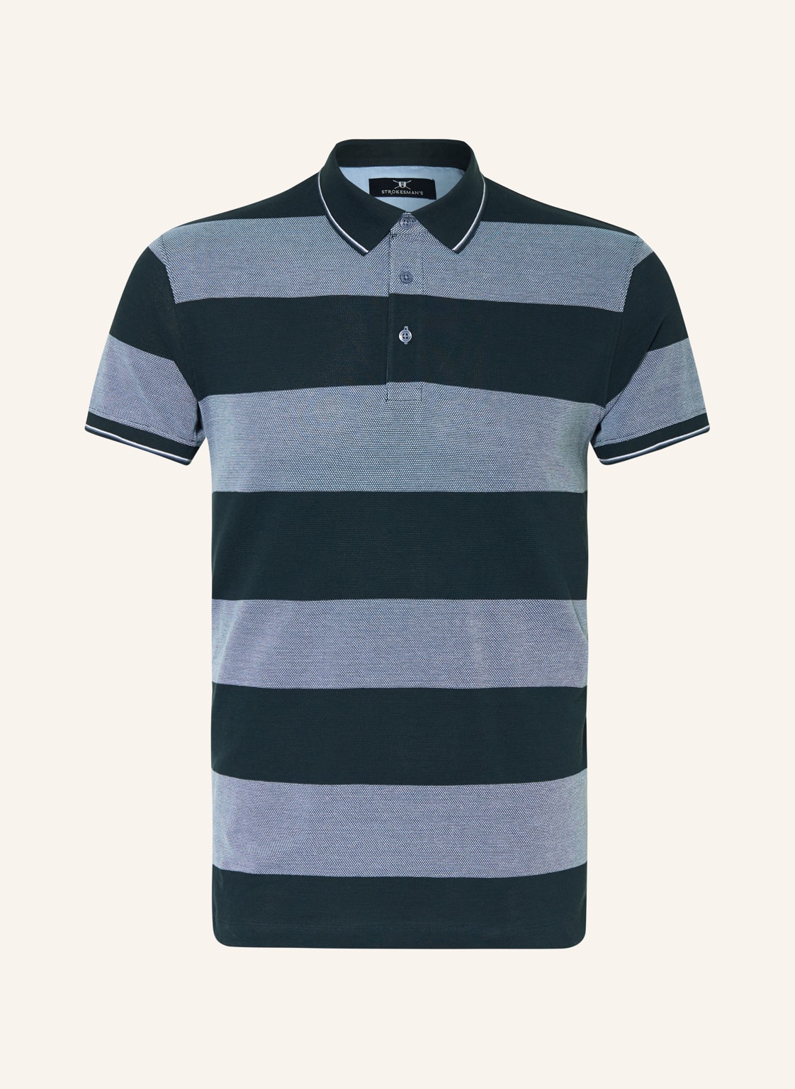 Strokesman's Piqué-Poloshirt blau von STROKESMAN'S