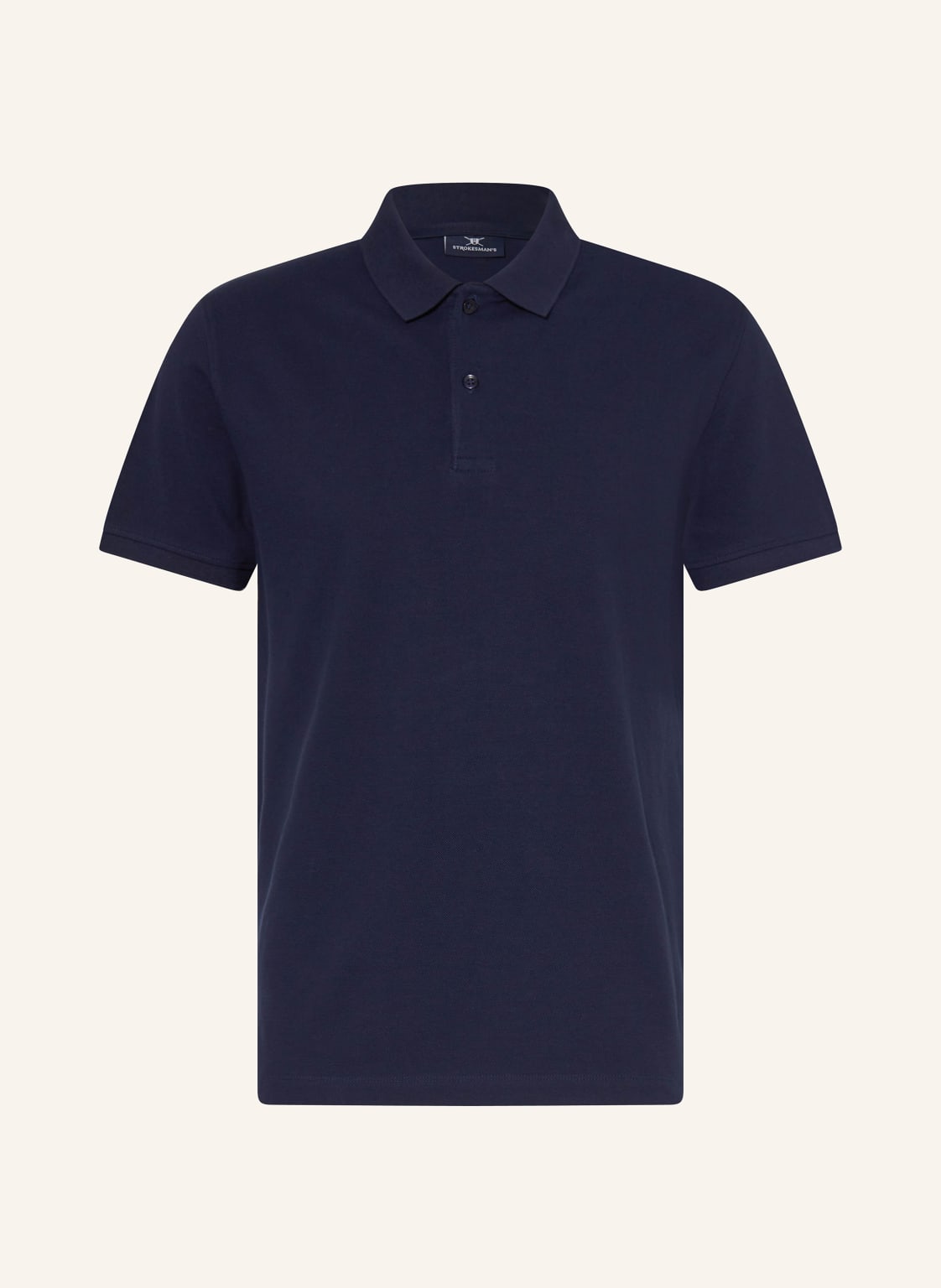 Strokesman's Piqué-Poloshirt blau von STROKESMAN'S