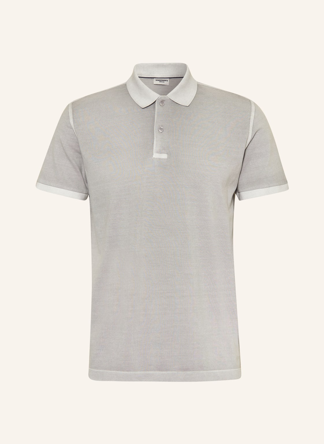 Strokesman's Piqué-Poloshirt grau von STROKESMAN'S