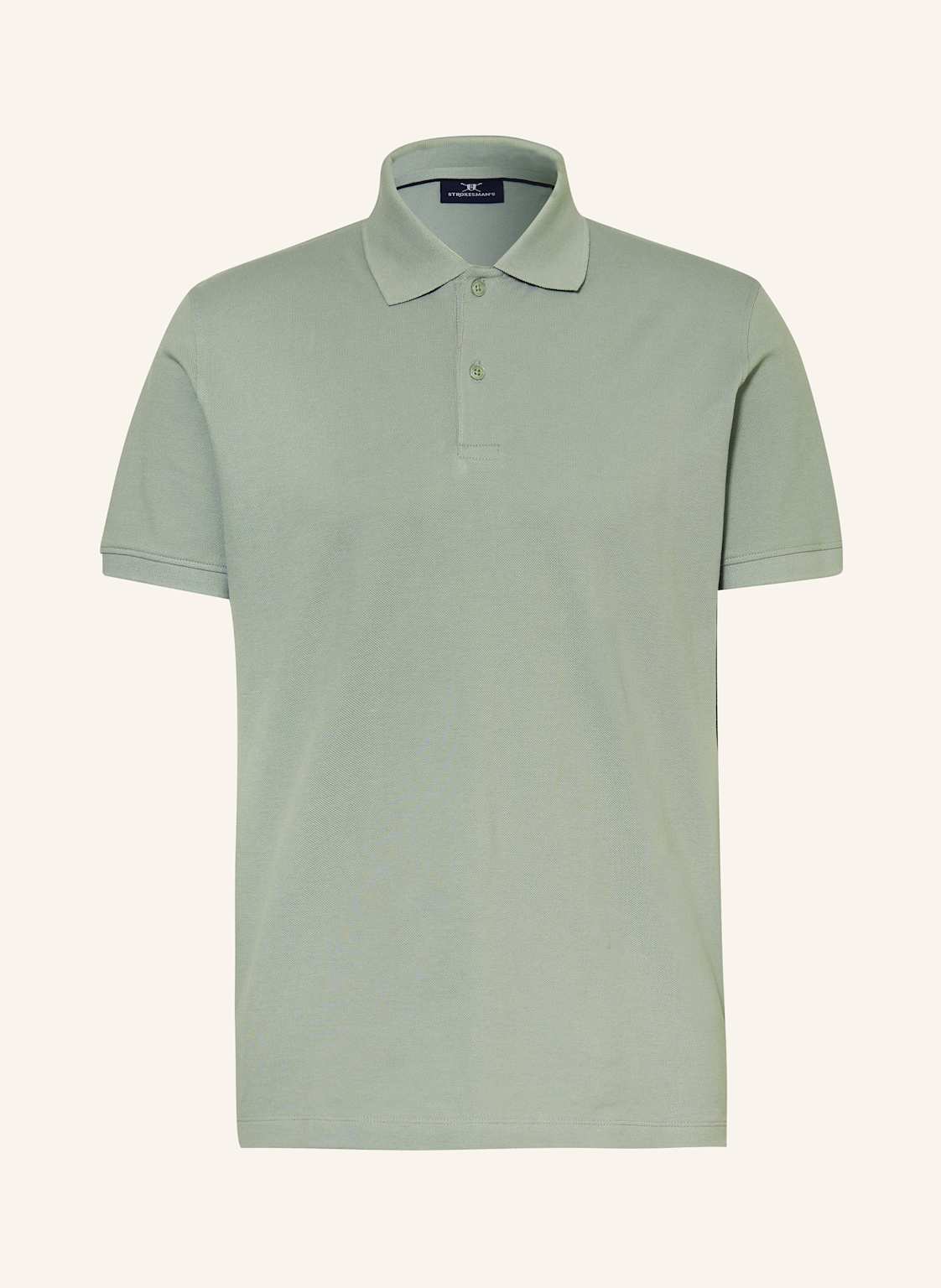 Strokesman's Piqué-Poloshirt gruen von STROKESMAN'S