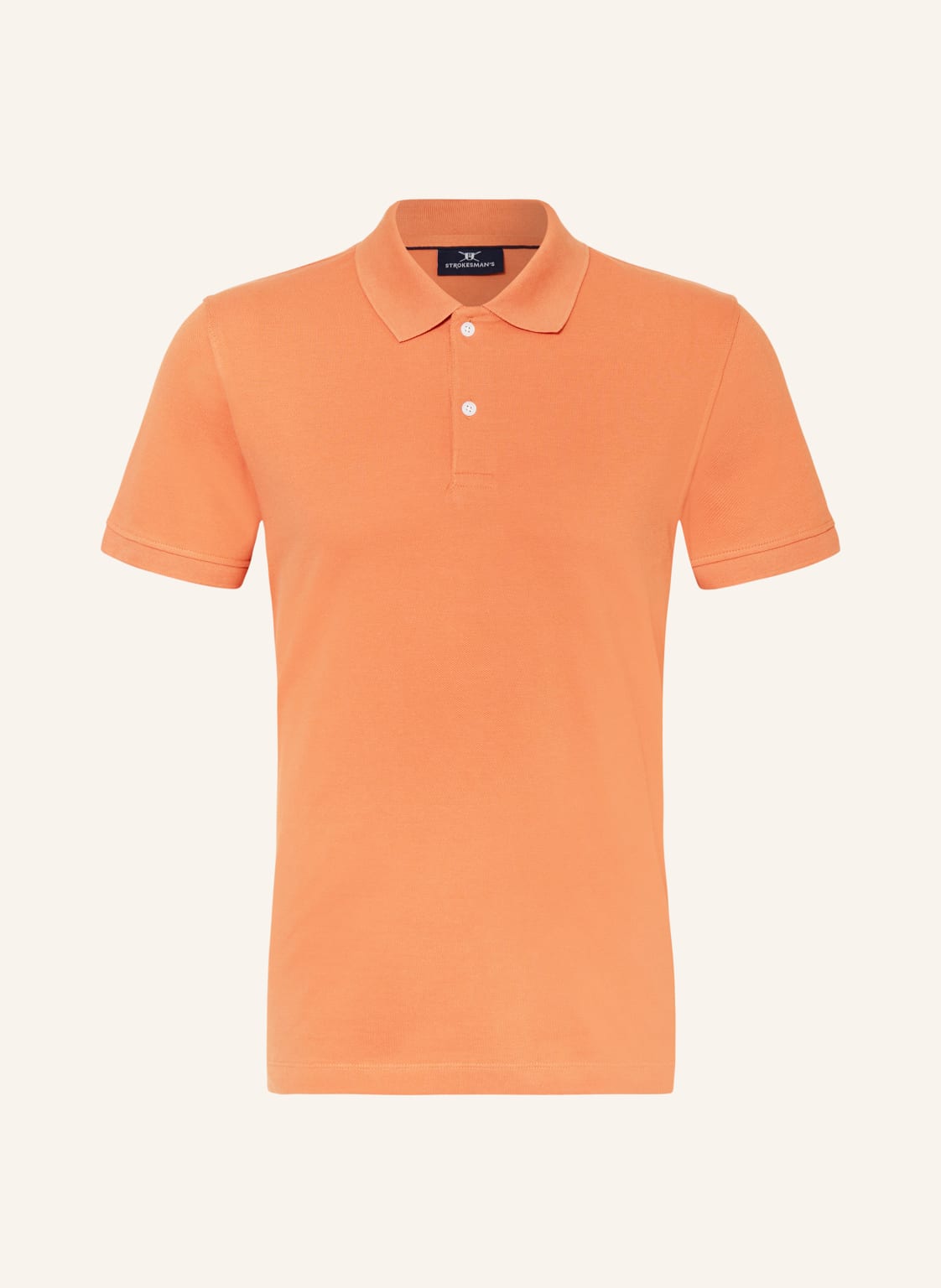 Strokesman's Piqué-Poloshirt orange von STROKESMAN'S