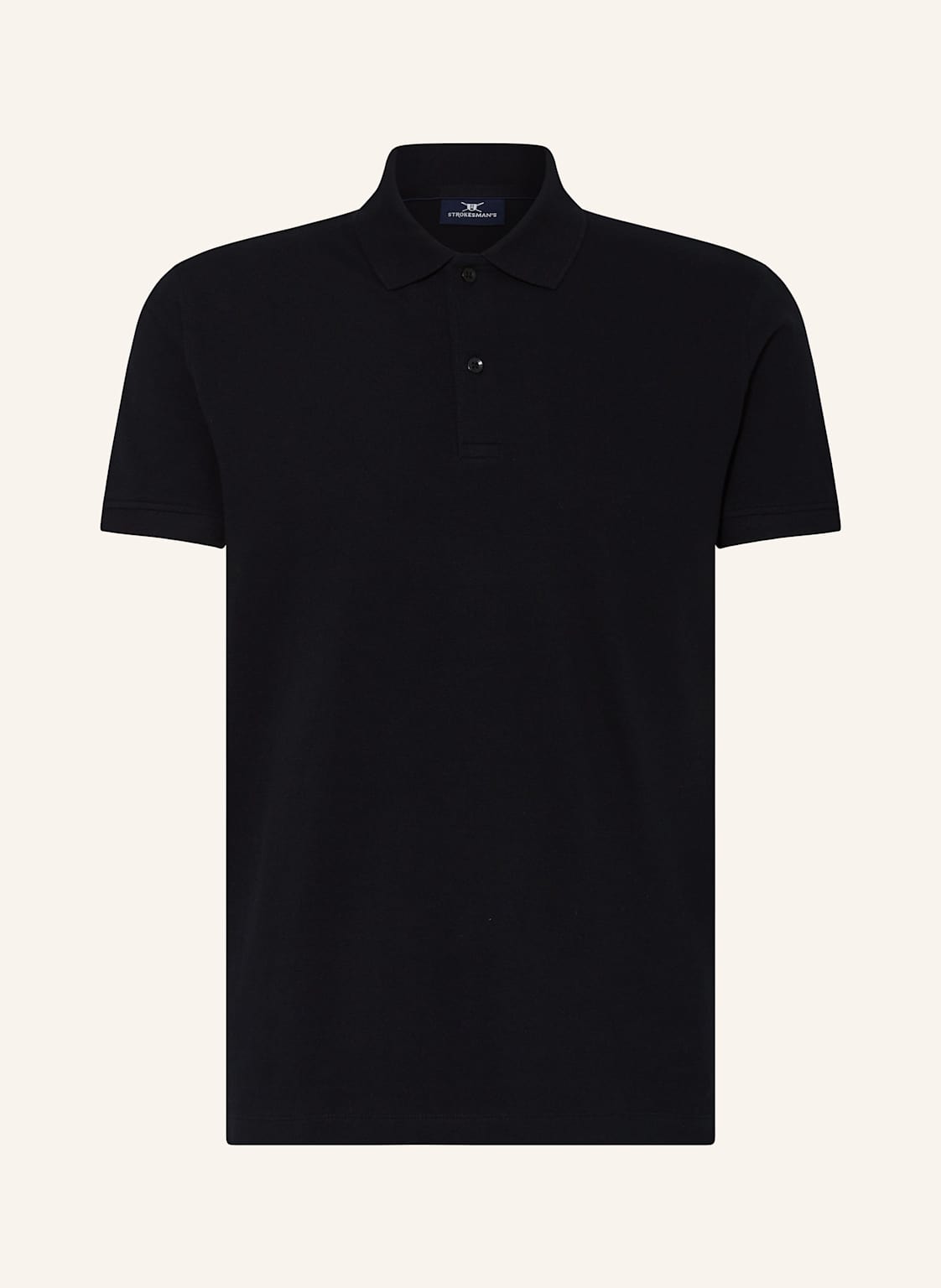 Strokesman's Piqué-Poloshirt schwarz Strokesman's Piqué-Poloshirt schwarz von STROKESMAN'S