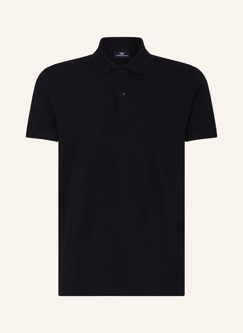 Strokesman's Piqué-Poloshirt schwarz von STROKESMAN'S