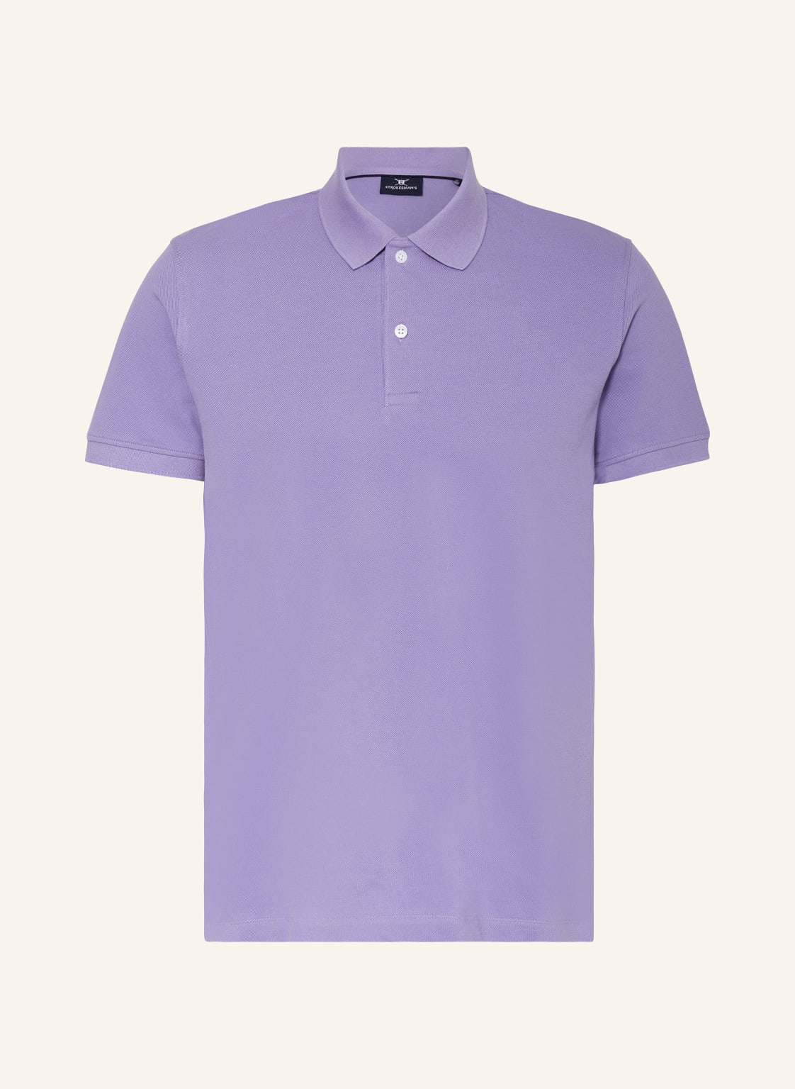 Strokesman's Piqué-Poloshirt lila von STROKESMAN'S