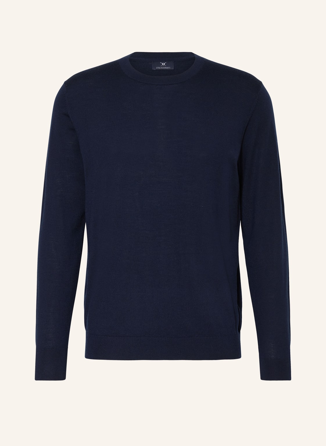 Strokesman's Pullover Aus Merinowolle blau von STROKESMAN'S