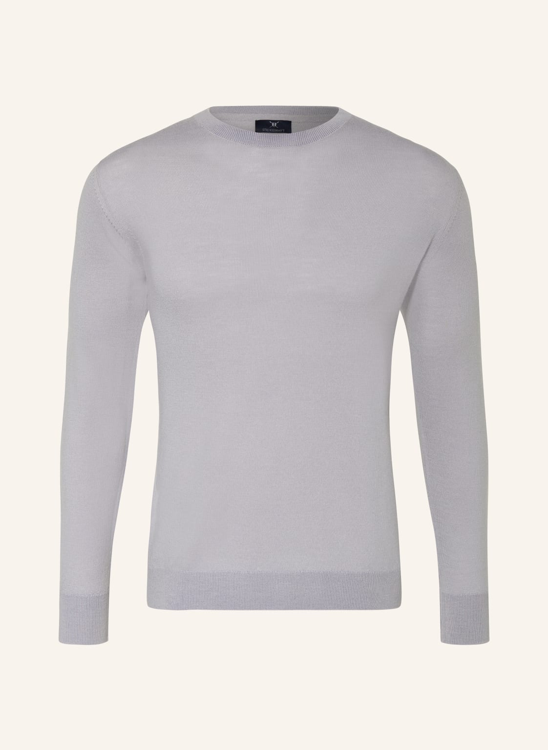 Strokesman's Pullover Aus Merinowolle grau von STROKESMAN'S