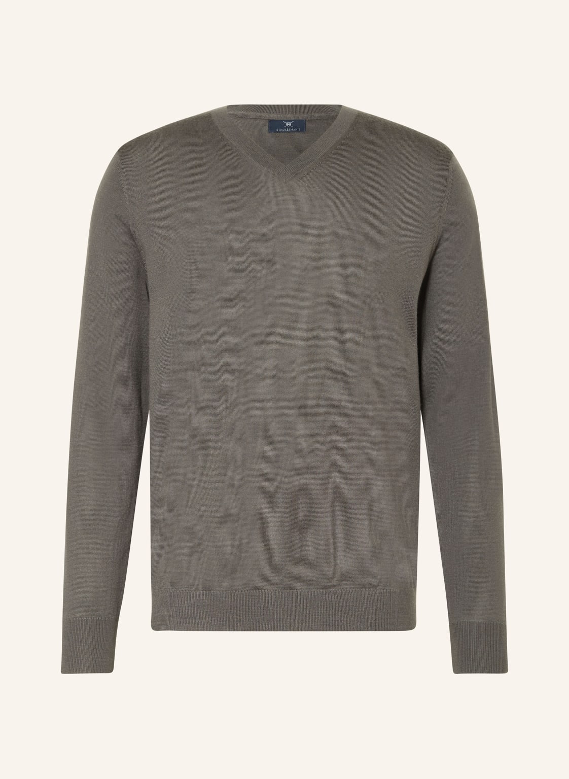 Strokesman's Pullover Aus Merinowolle gruen von STROKESMAN'S