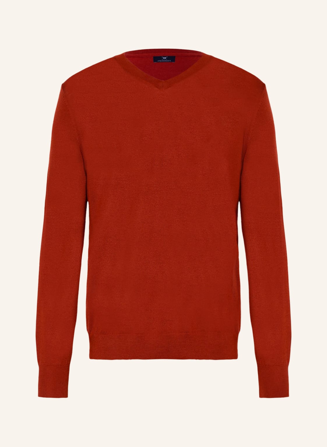 Strokesman's Pullover Aus Merinowolle orange von STROKESMAN'S