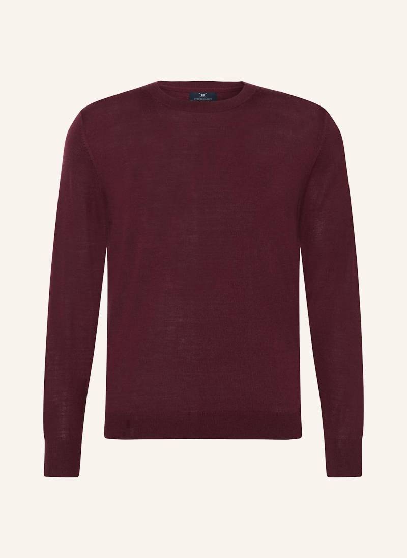 Strokesman's Pullover Aus Merinowolle rot von STROKESMAN'S