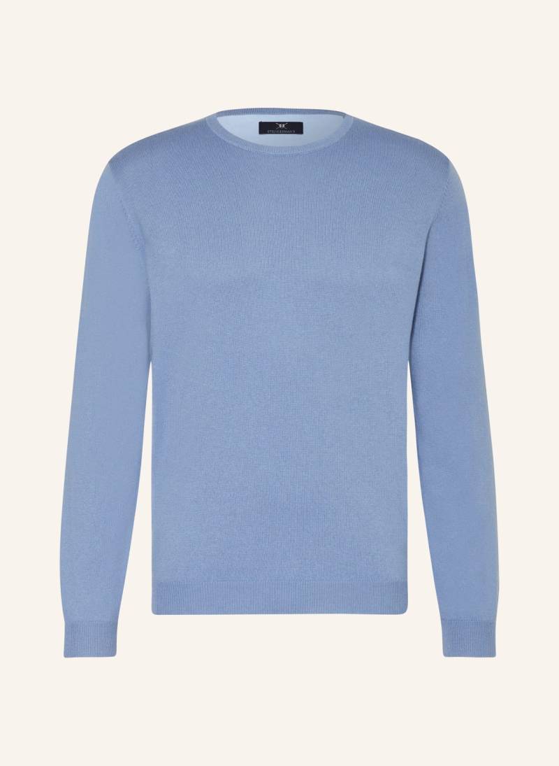 Strokesman's Pullover blau von STROKESMAN'S