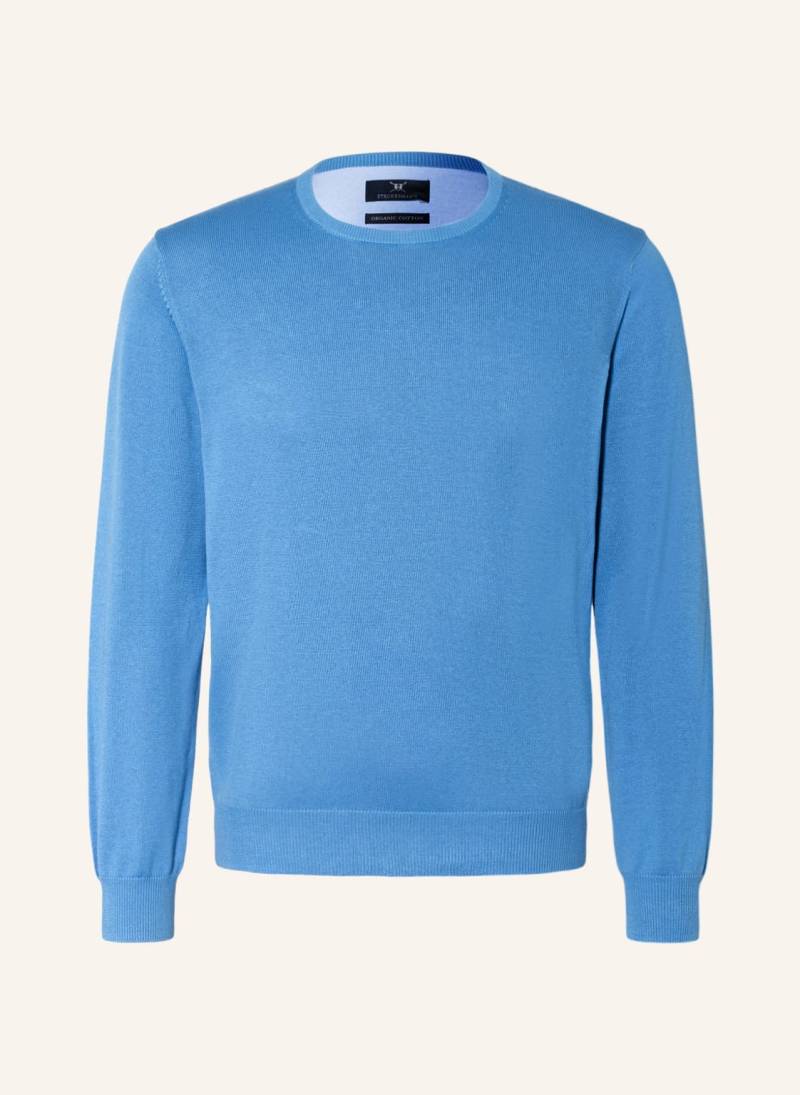 Strokesman's Pullover blau von STROKESMAN'S