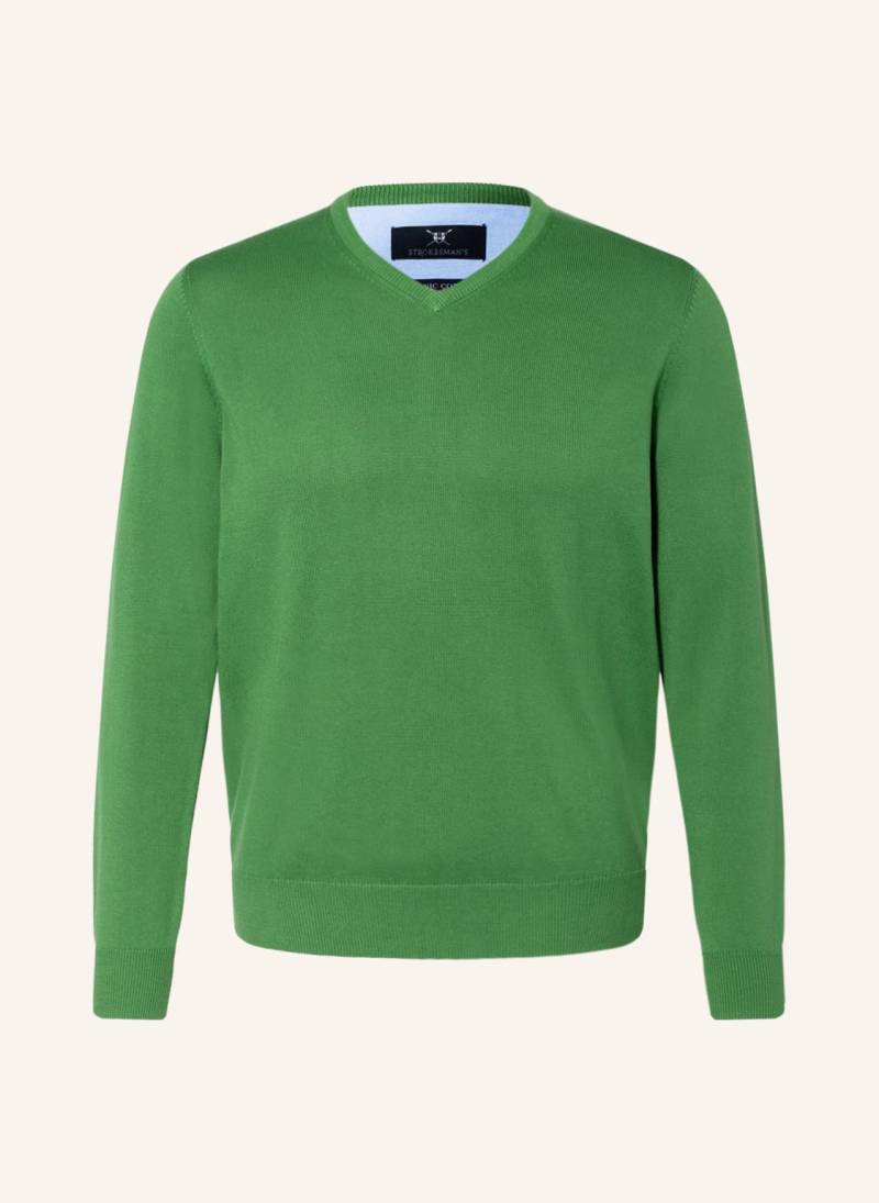 Strokesman's Pullover gruen von STROKESMAN'S