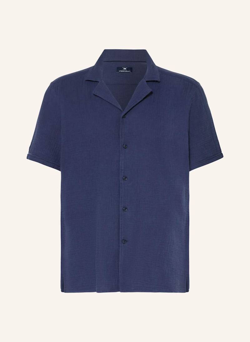 Strokesman's Resorthemd Regular Fit blau von STROKESMAN'S