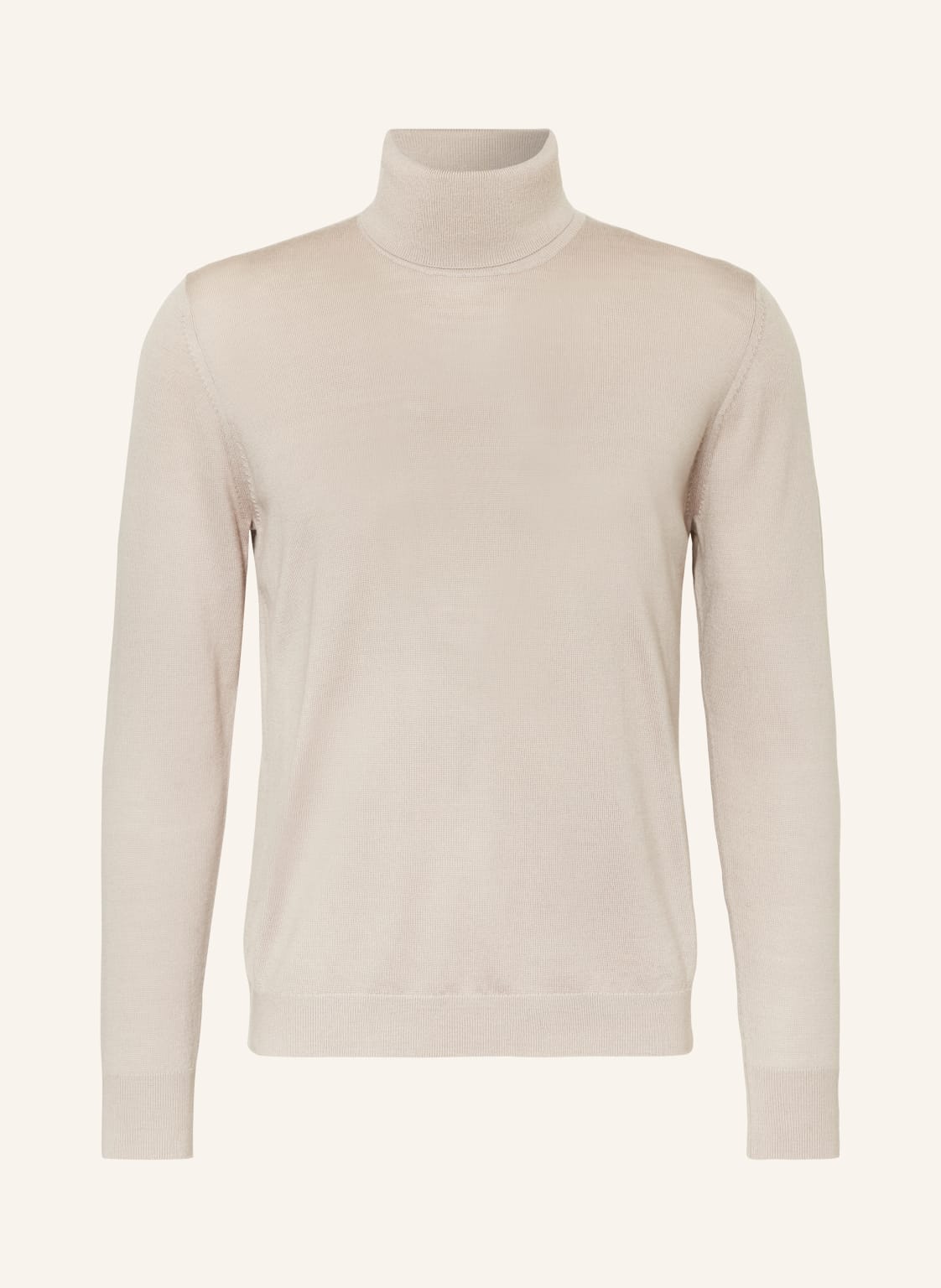 Strokesman's Rollkragenpullover Aus Merinowolle beige von STROKESMAN'S