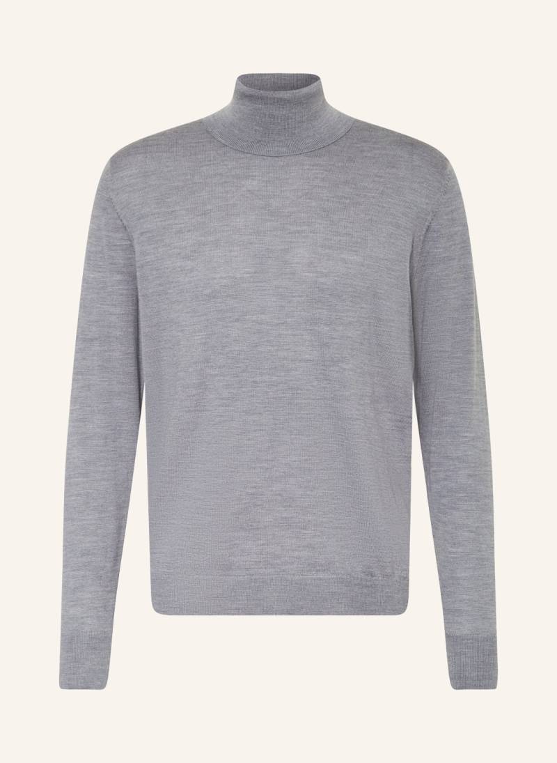 Strokesman's Rollkragenpullover Aus Merinowolle grau von STROKESMAN'S