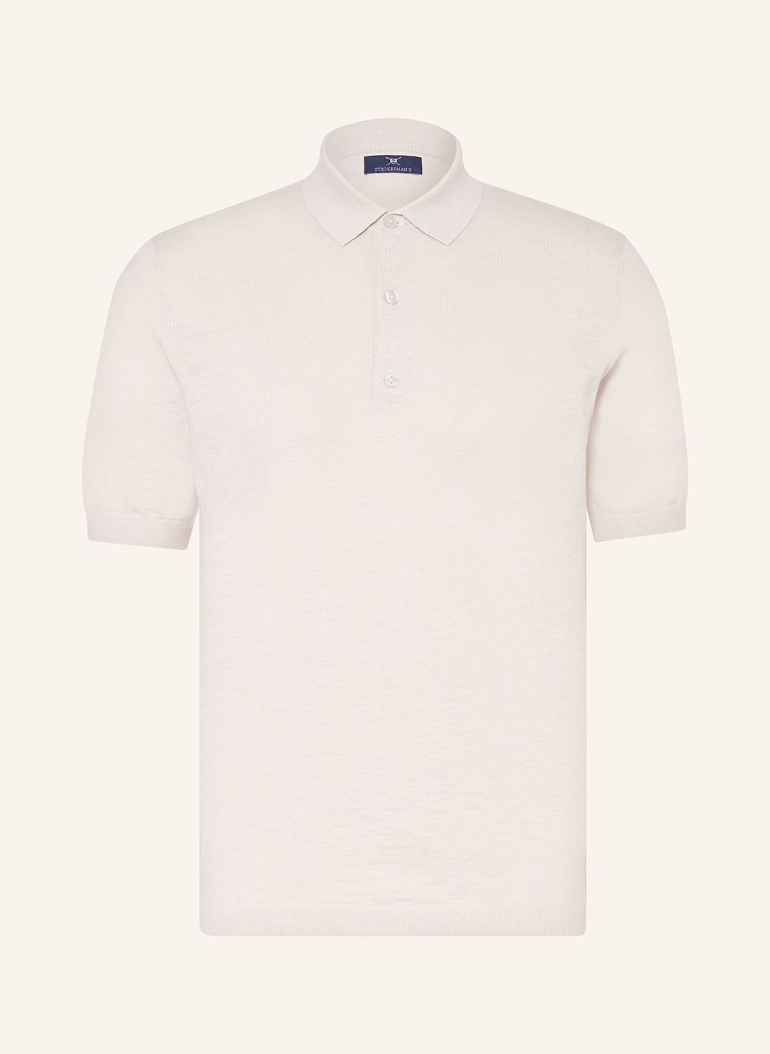 Strokesman's Strick-Poloshirt beige von STROKESMAN'S