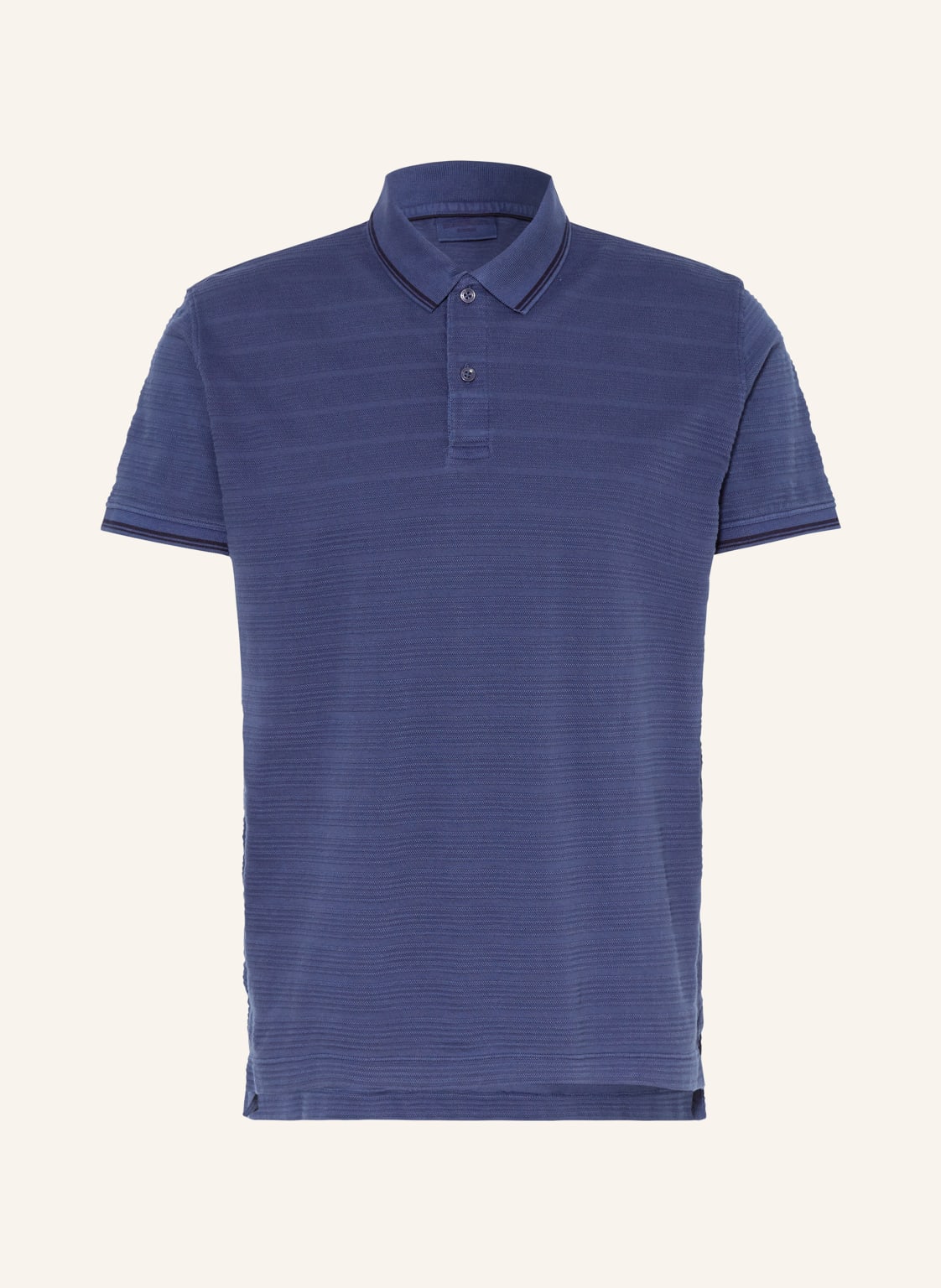 Strokesman's Strick-Poloshirt blau von STROKESMAN'S