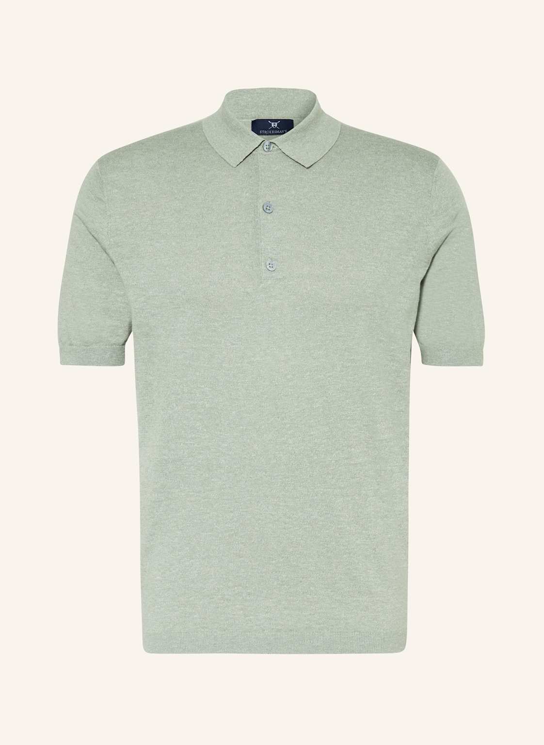 Strokesman's Strick-Poloshirt gruen von STROKESMAN'S